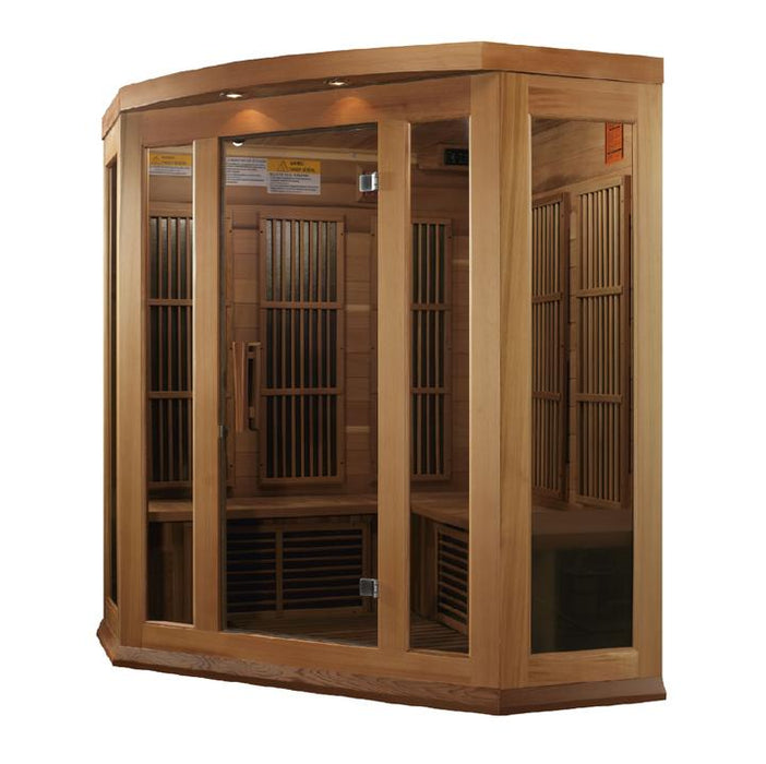 Image of MX-K356-01 Maxxus Low EMF FAR Infrared Sauna Canadian Red Cedar - Right Exterior view