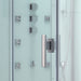 Image of Platinum DZ961 LR White Steam Shower - door handle