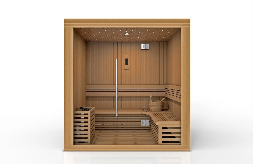 Image of Golden Designs Copenhagen Traditional Steam Sauna - Front Exterior view