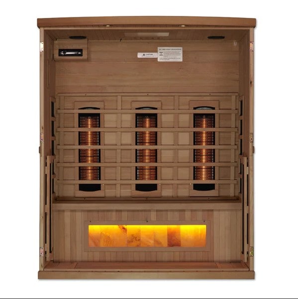 Image of golden sauna interior view