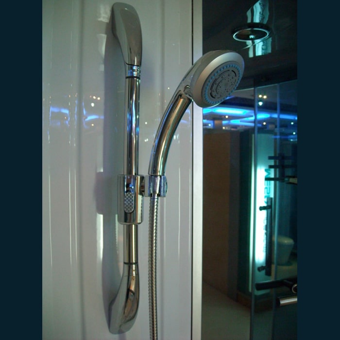 Image of shower adjustable shower bar and handheld shower wand