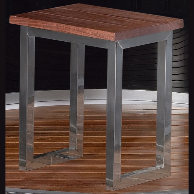 Image of top wooden stool