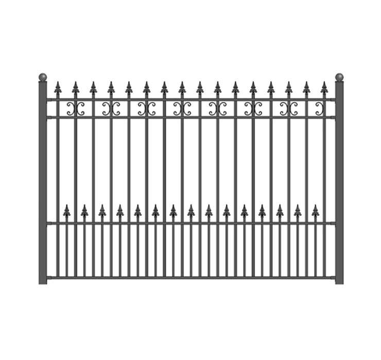 Steel Fence - Venice Style - 8 x 5 Ft