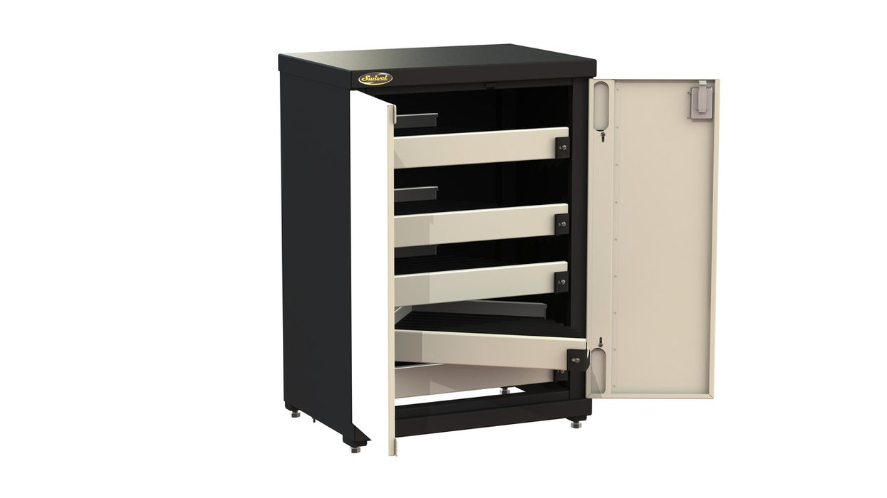 Swivel Storage Solutions Pro 90 5 Adjustable Drawers Model: PRO904505 - Lion Industrial Supply 