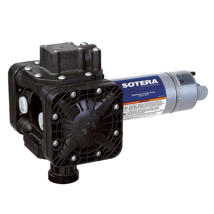 Sotera - 12V DC 13GPM Heavy-Duty Chemical Transfer Pump-n-Go, 90° Inlet, No Accessories - SS415BX670